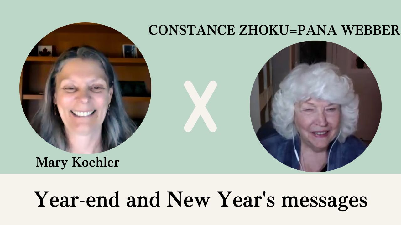 Year-end and New Year’s messages from Mary and Webber